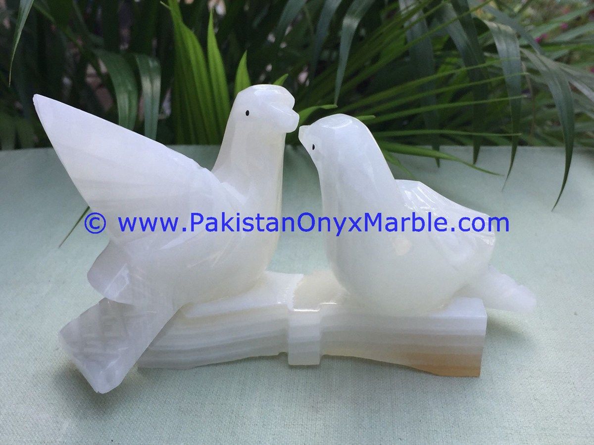 Onyx Carved Dove Statue-04