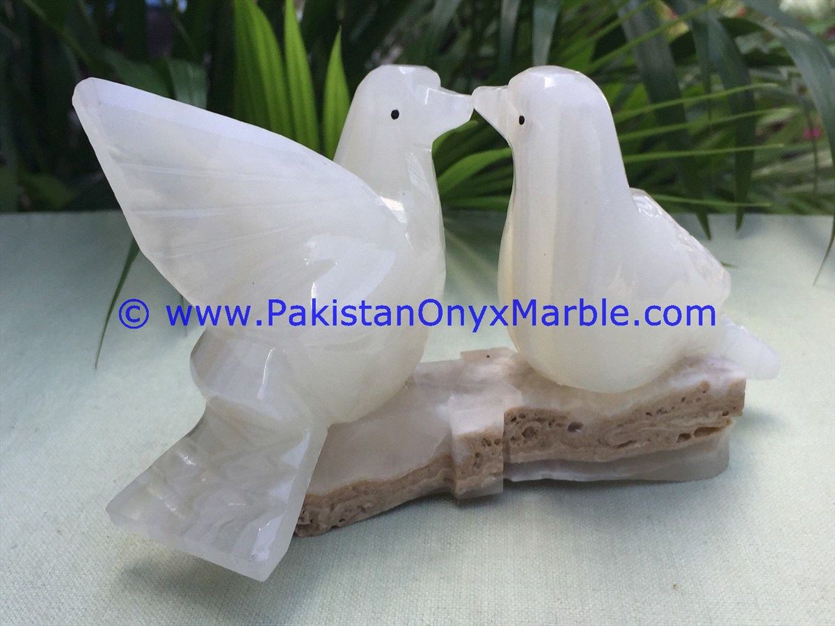 Onyx Carved Dove Statue-06