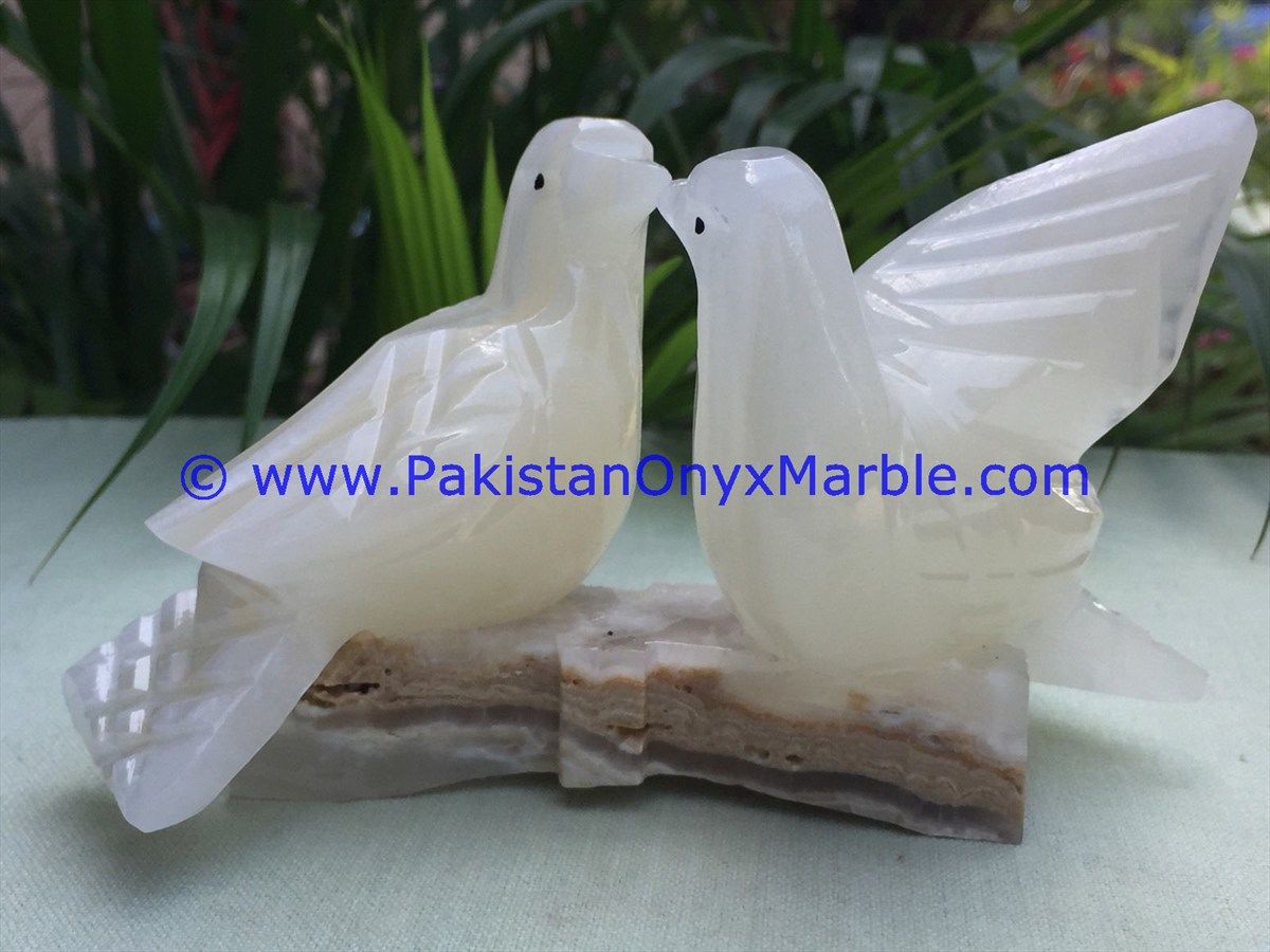 Onyx Carved Dove Statue-07