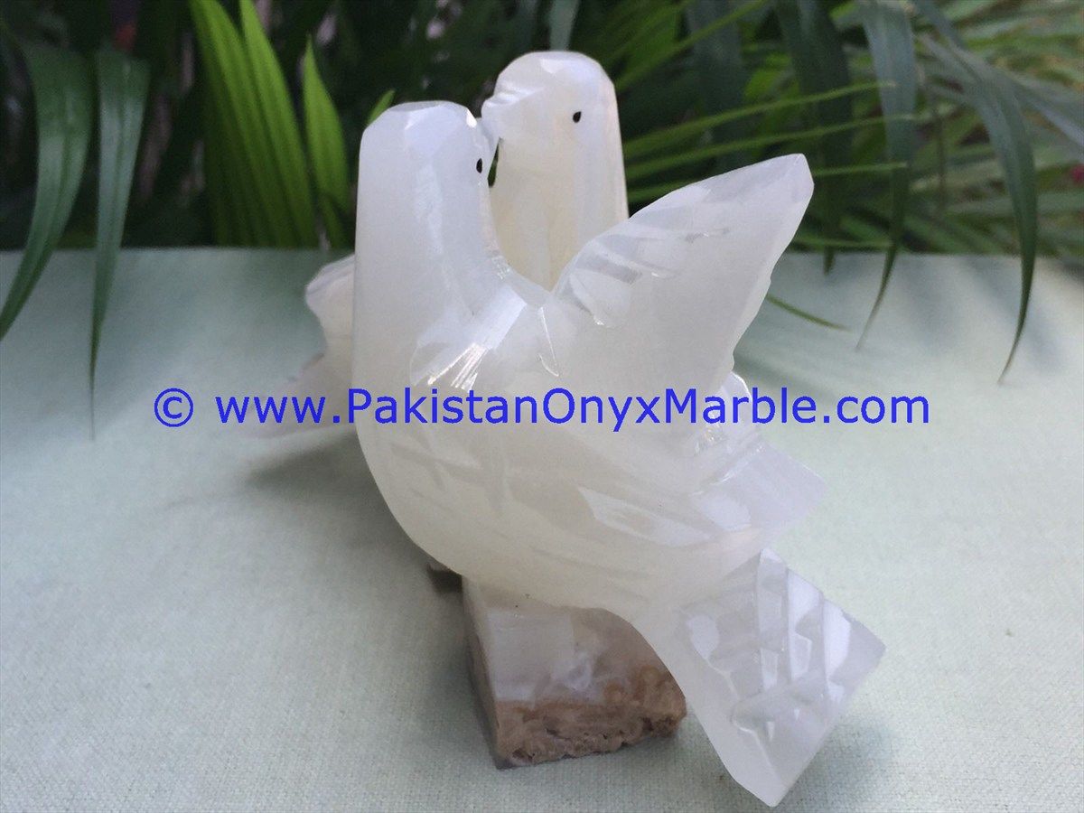 Onyx Carved Dove Statue-08