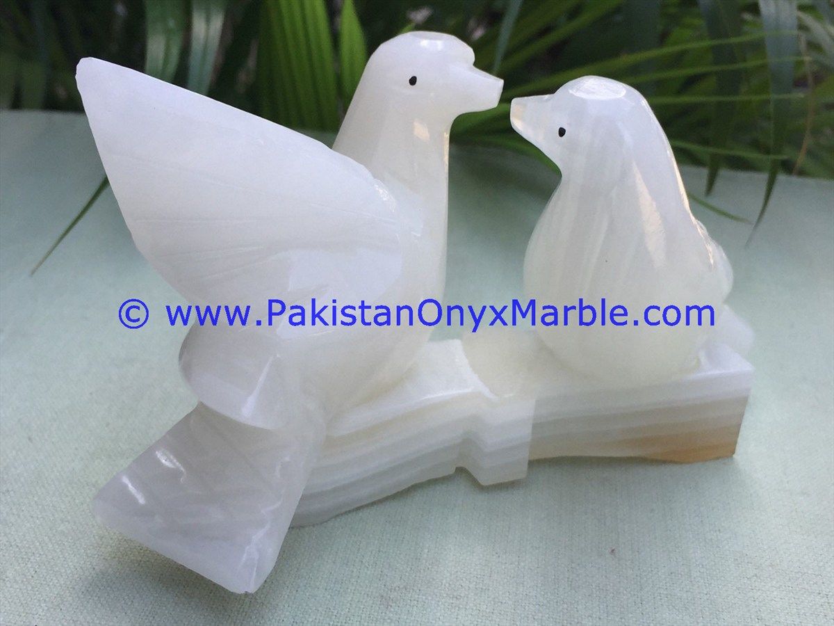 Onyx Carved Dove Statue-09