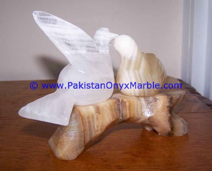 Onyx Carved Dove Statue-10