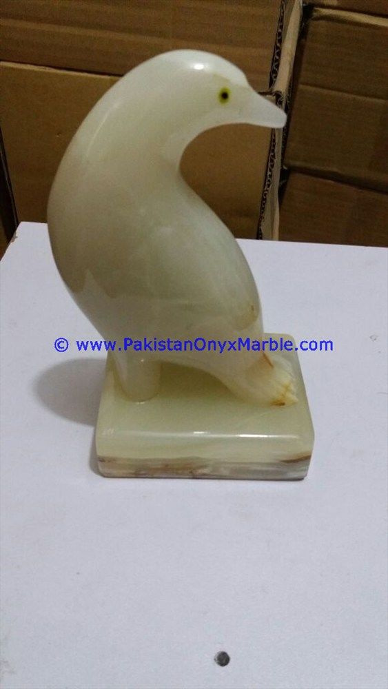 Onyx Carved Dove Statue-11
