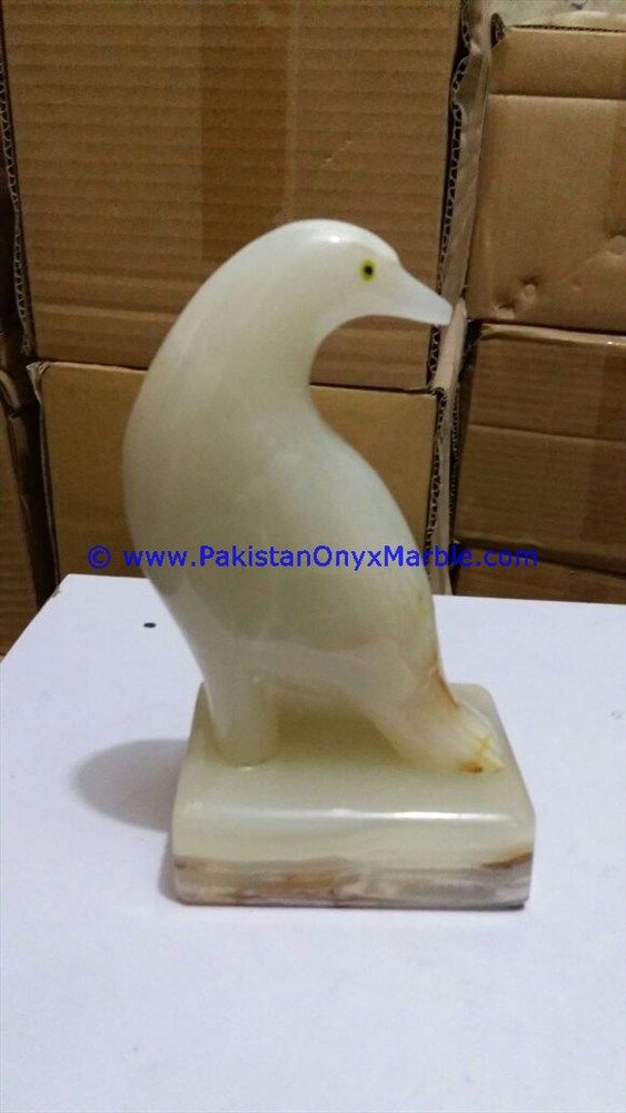 Onyx Carved Dove Statue-12
