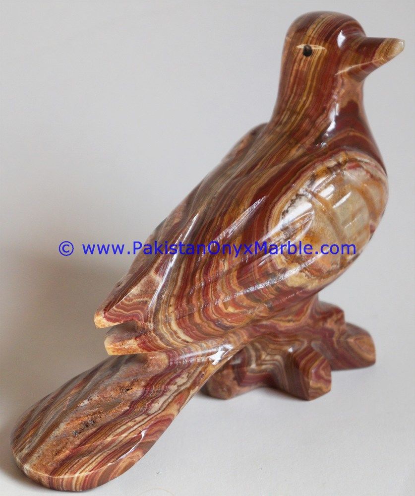 Onyx Carved Dove Statue-17