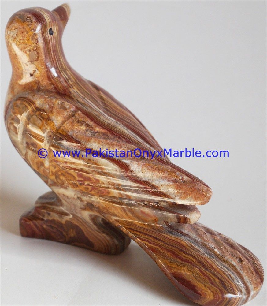 Onyx Carved Dove Statue-19
