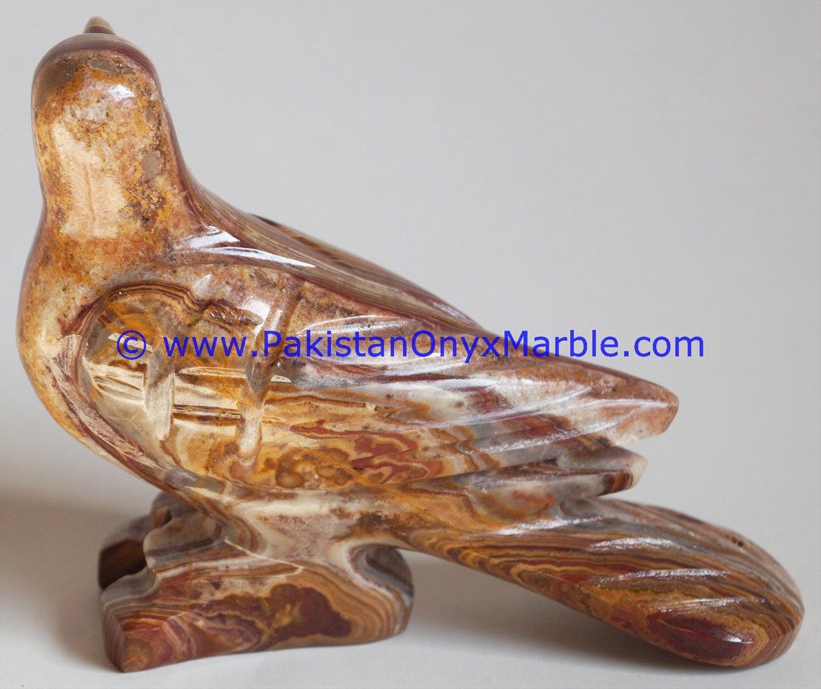 Onyx Carved Dove Statue-20