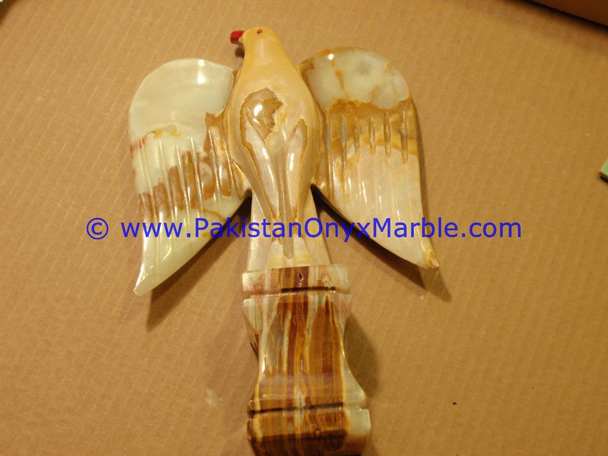Onyx Carved Eagle Statue-06