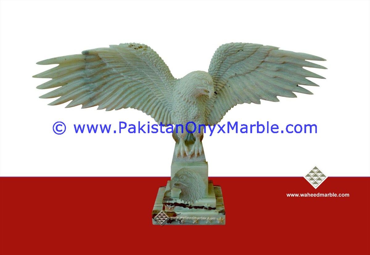 Onyx Carved Eagle Statue-09