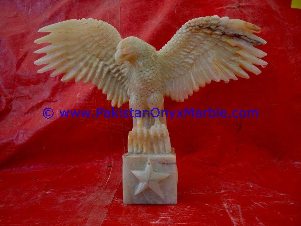 Onyx Carved Eagle Statue-11