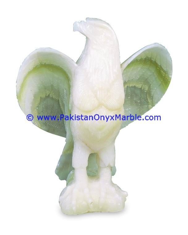 Onyx Carved Eagle Statue-15