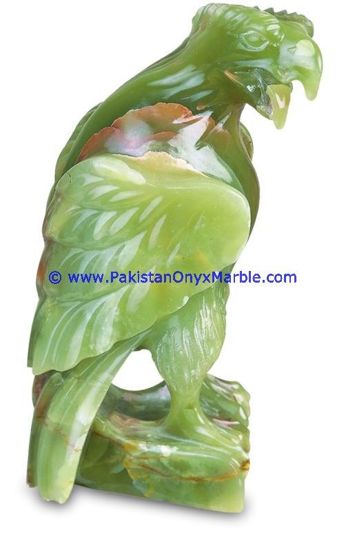 Onyx Carved Eagle Statue-19