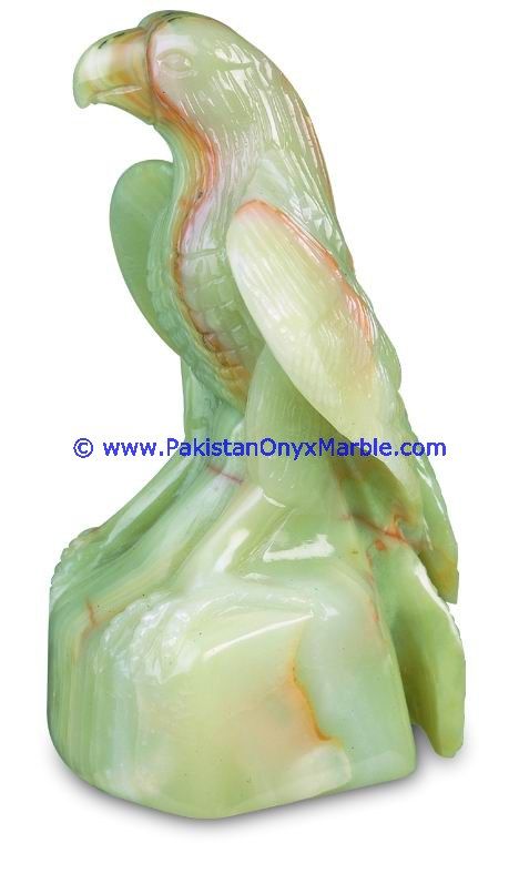 Onyx Carved Eagle Statue-20