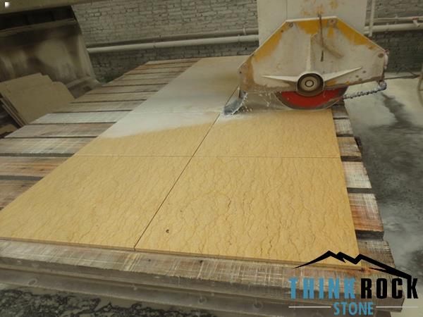 Artificial Polished Perlato pure yellow marble flooring and wall panels for top-grade office building 