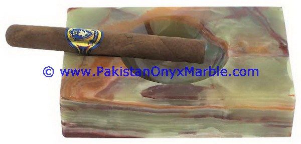 Multi Green Onyx HandCarved Cigar Ashtrays-10