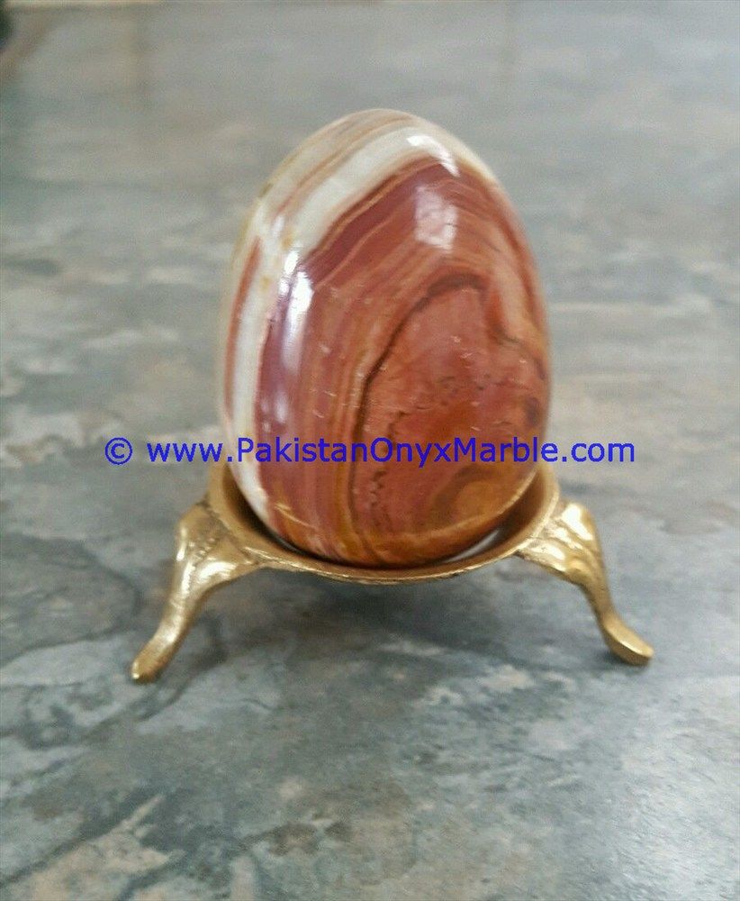 multi brown Onyx Eggs Handcarved Natural stone-12
