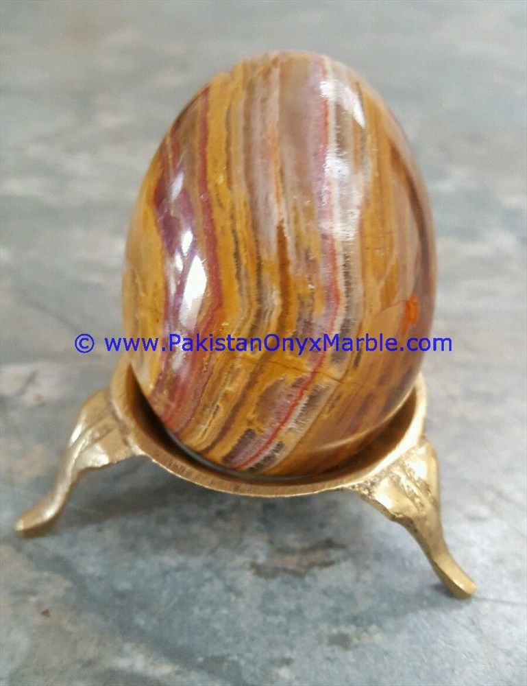 multi brown Onyx Eggs Handcarved Natural stone-14