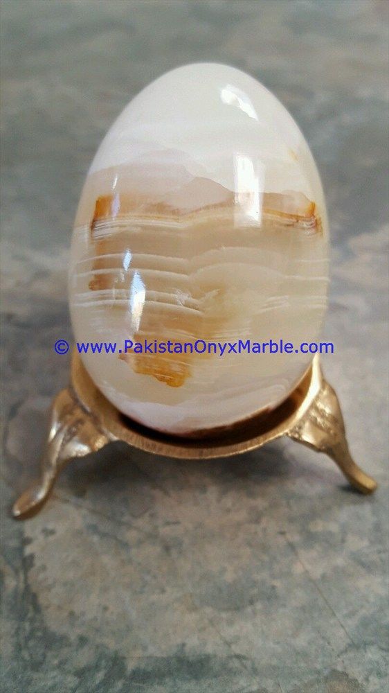 white Onyx Eggs Handcarved Natural stone-15
