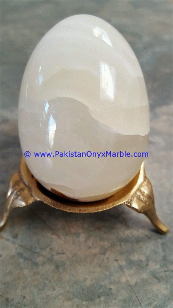 white Onyx Eggs Handcarved Natural stone-14