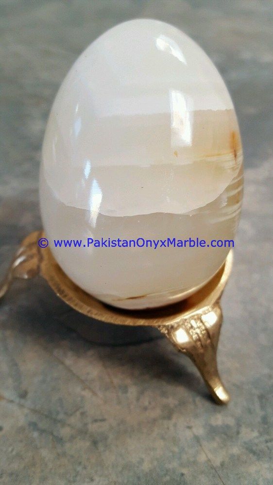 white Onyx Eggs Handcarved Natural stone-18