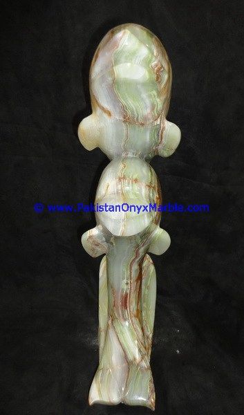  Onyx Double Dolphins fishes Handcarved statue sculpture figurine-13