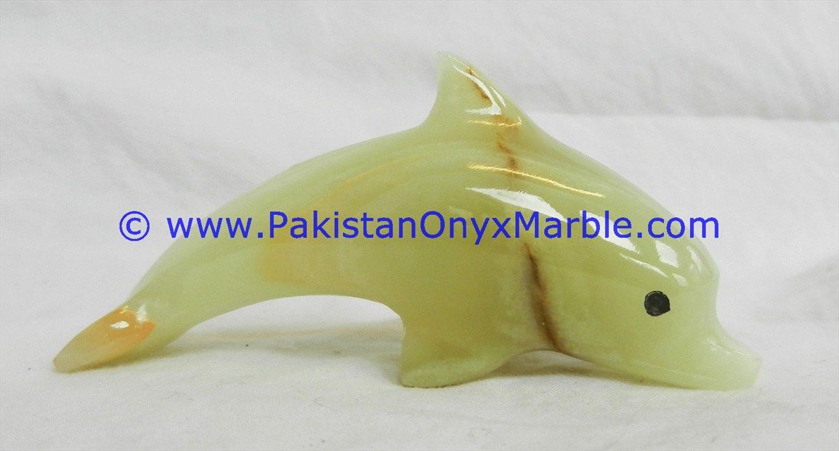  Green Onyx Dolphins fish Handcarved statue sculpture figurine-06