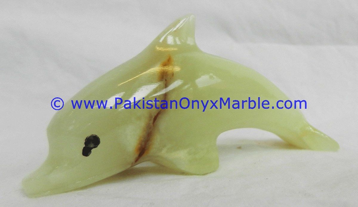  Green Onyx Dolphins fish Handcarved statue sculpture figurine-08