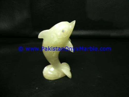  Green Onyx Dolphins fish Handcarved statue sculpture figurine-12