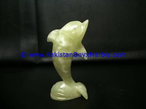  Green Onyx Dolphins fish Handcarved statue sculpture figurine-13