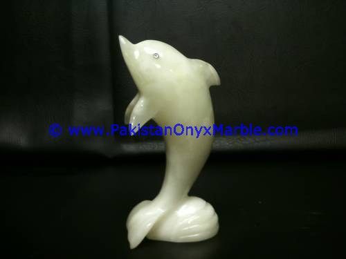  Green Onyx Dolphins fish Handcarved statue sculpture figurine-15