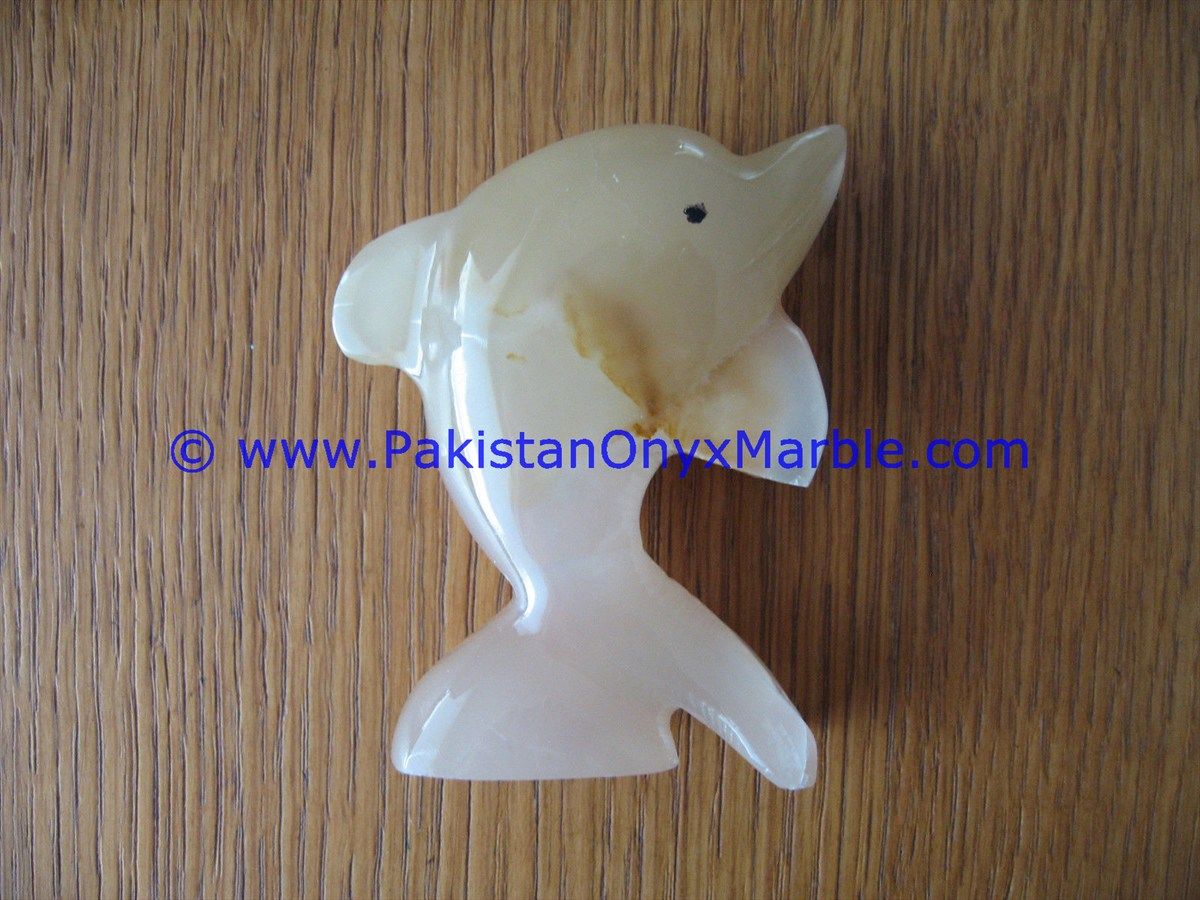  light green Onyx Dolphins fish Handcarved statue sculpture figurine-04