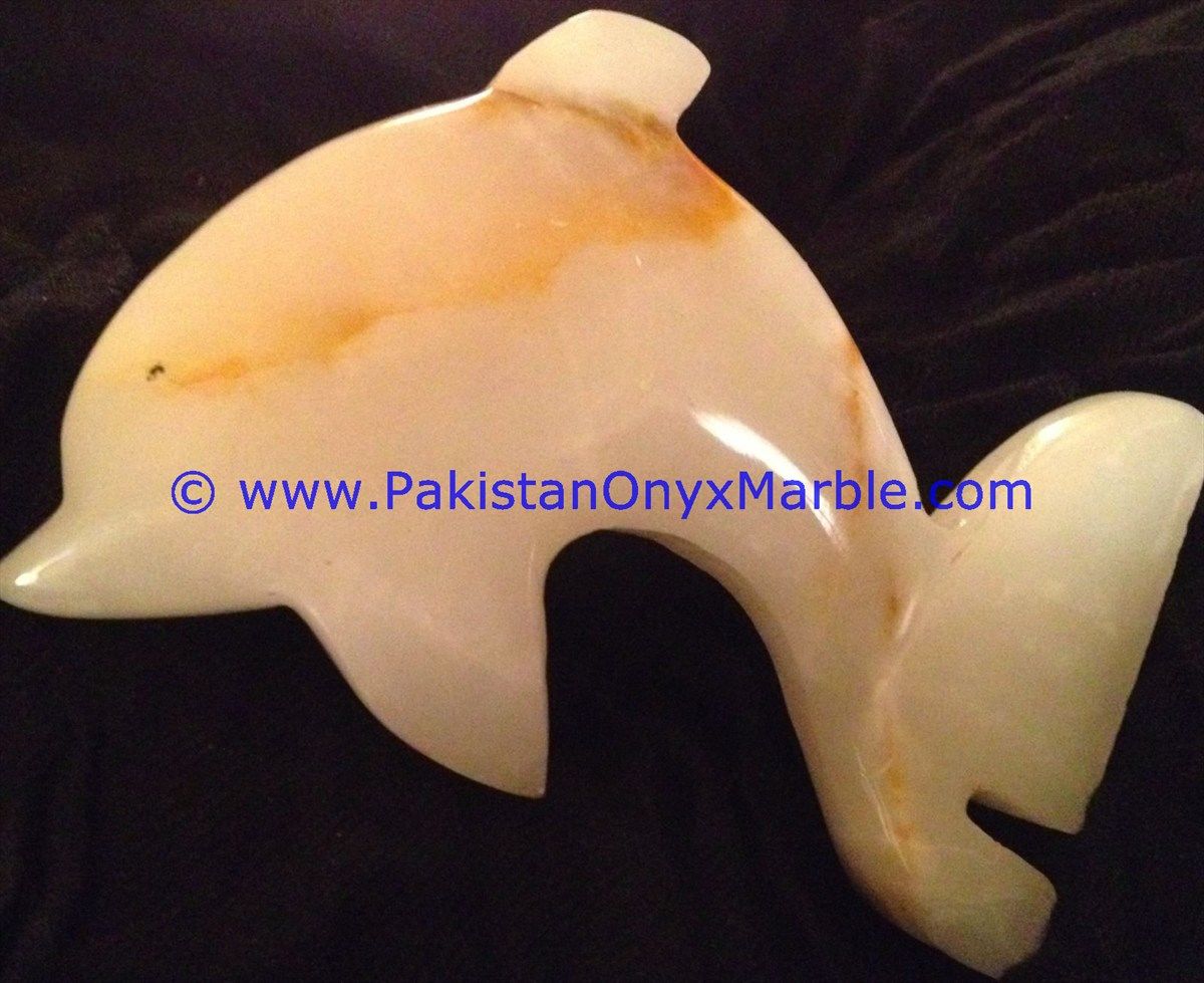  light green Onyx Dolphins fish Handcarved statue sculpture figurine-07