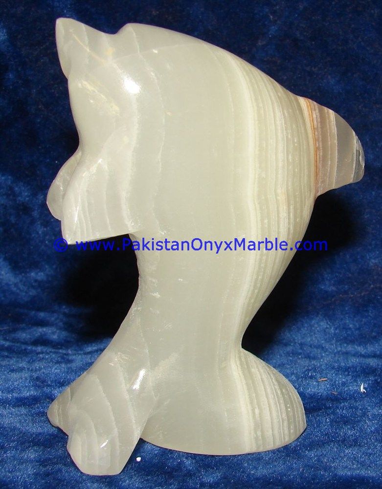  light green Onyx Dolphins fish Handcarved statue sculpture figurine-15
