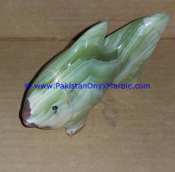  Green Onyx Fish Handcarved Statue Sculpture Figurine-20