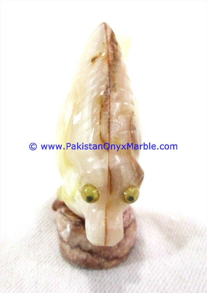  light green Onyx Fish Handcarved Statue Sculpture Figurine-20