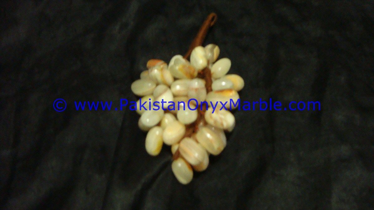 Onyx Grapes Bunches Cluster Handcarved-06