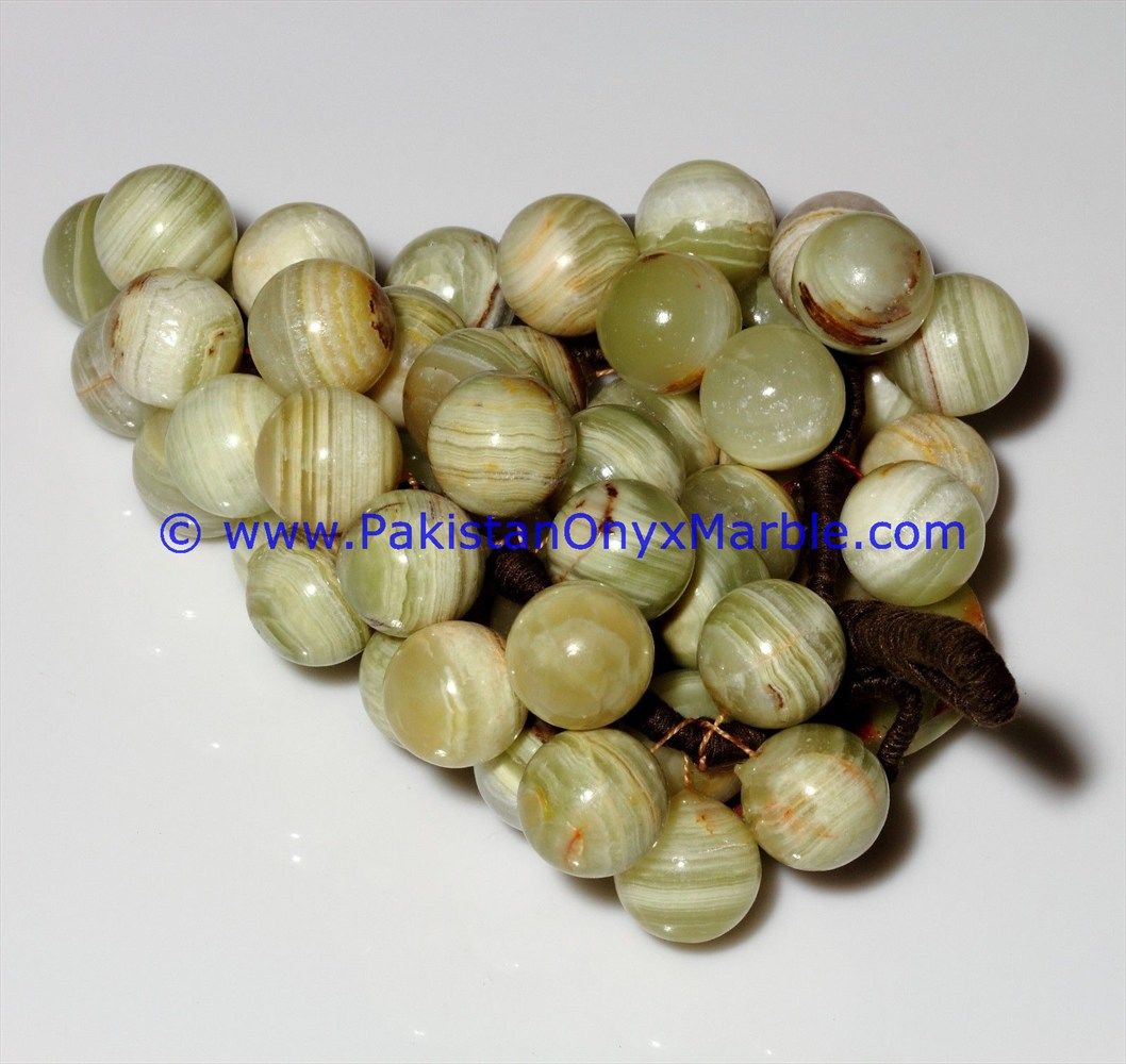 Onyx Grapes Bunches Cluster Handcarved-21