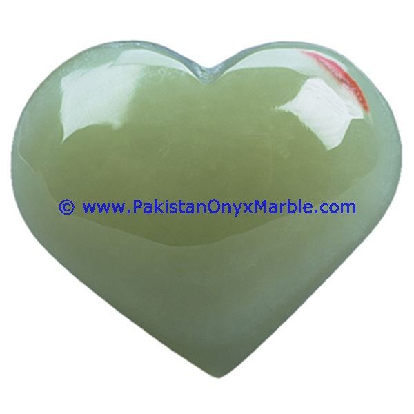 Green Onyx handcarved Heart-11