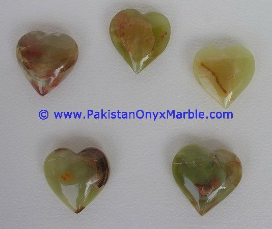 Green Onyx handcarved Heart-13