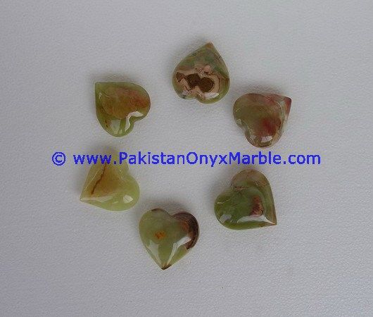 Green Onyx handcarved Heart-14