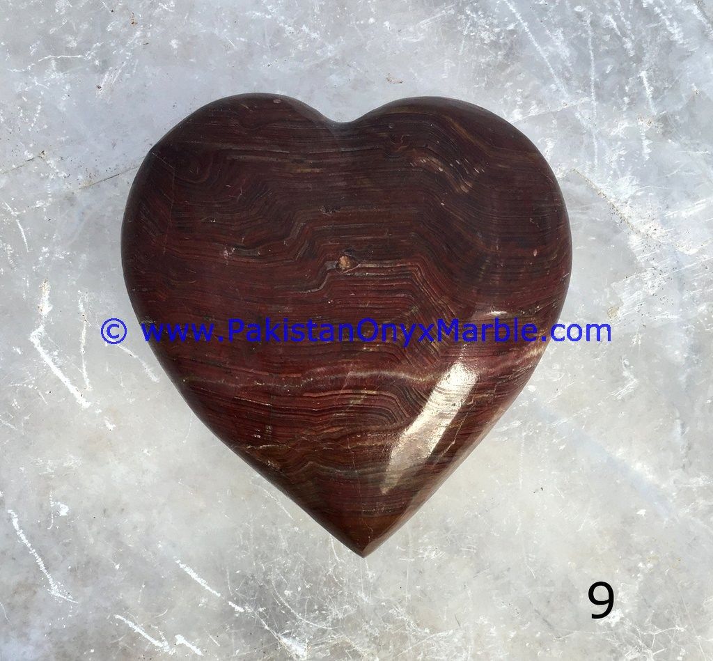 Multi Brown Onyx handcarved Heart-22