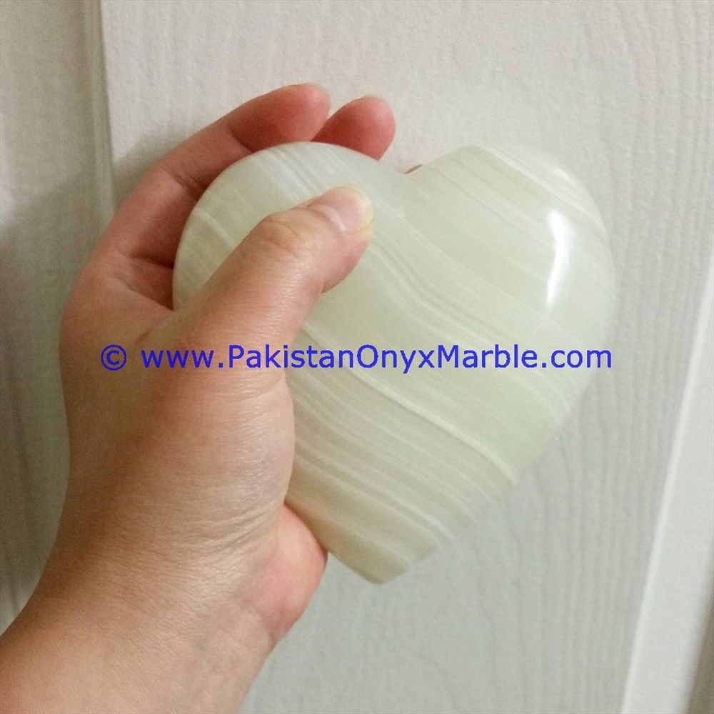 White Onyx handcarved Heart-02