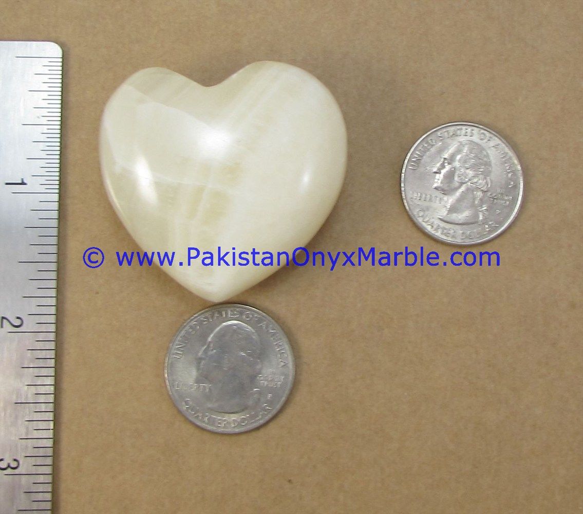 White Onyx handcarved Heart-06