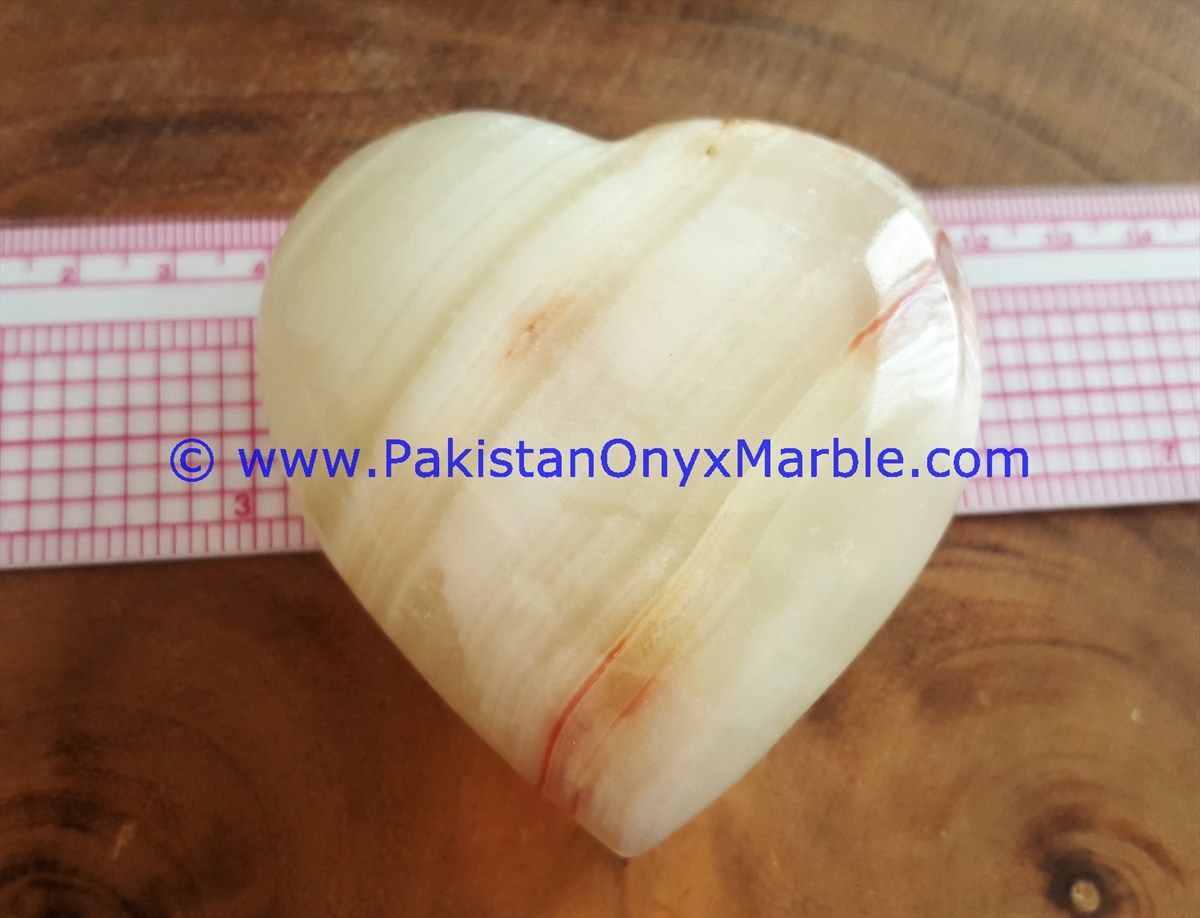 White Onyx handcarved Heart-09