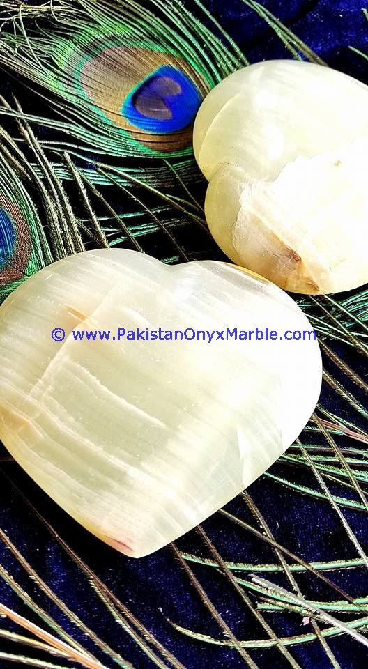 White Onyx handcarved Heart-15