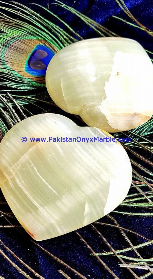 White Onyx handcarved Heart-14