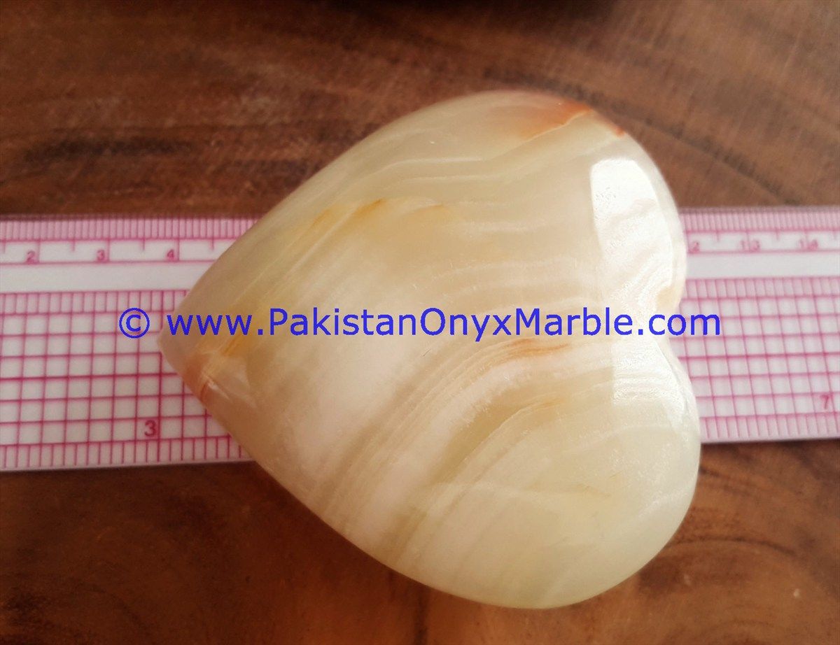 White Onyx handcarved Heart-17