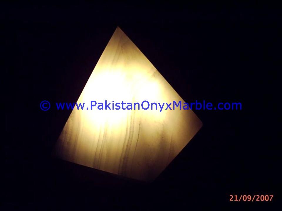 Onyx pyramids Shaped Lamp-11