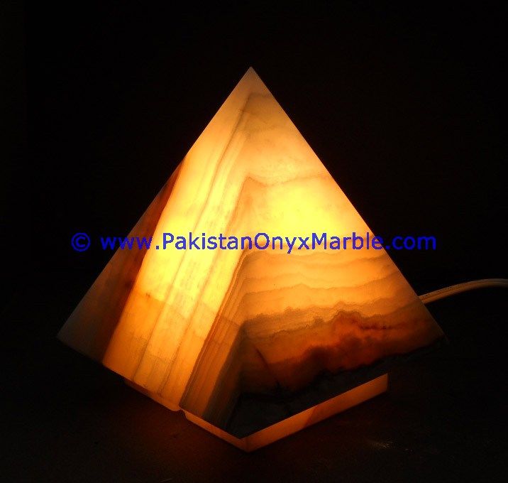 Onyx pyramids Shaped Lamp-14