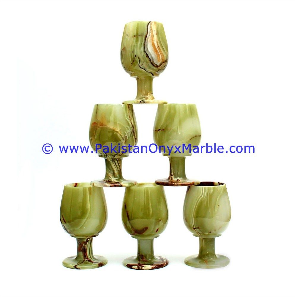 Green Onyx Wine Glasses Set-05